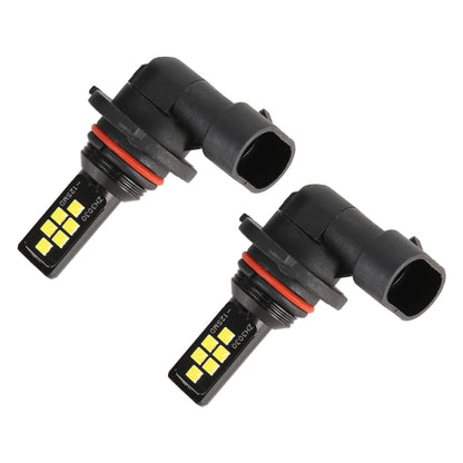 قطعتان من مصابيح الضباب 9005 DC9-16V / 3.5W / 6000K / 320LM للسيارة، 12 مصباح LED SMD-ZH3030، بتيار مستمر، 9005