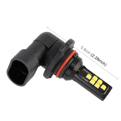 قطعتان من مصابيح الضباب 9005 DC9-16V / 3.5W / 6000K / 320LM للسيارة، 12 مصباح LED SMD-ZH3030، بتيار مستمر، 9005