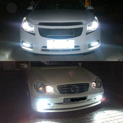 قطعتان من مصابيح الضباب 9005 DC9-16V / 3.5W / 6000K / 320LM للسيارة، 12 مصباح LED SMD-ZH3030، بتيار مستمر، 9005