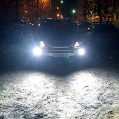 قطعتان من مصابيح الضباب 9005 DC9-16V / 3.5W / 6000K / 320LM للسيارة، 12 مصباح LED SMD-ZH3030، بتيار مستمر، 9005