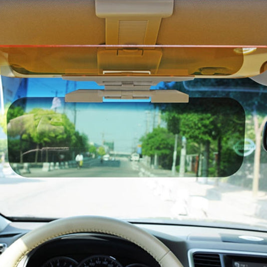 2 in 1 HD Car Anti-Glare Dazzling  Day Night Vision Driving Mirror Sun Visors, 2 in 1