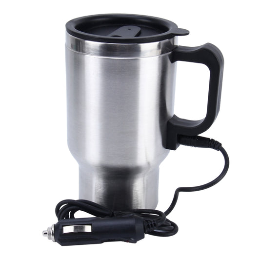 Stainless Steel Electric Smart Mug 12V Car Electric Kettle Heated Mug Car Coffee Cup With Charger Cigarette Lighter Heating Cup Kettle Vacuum Insulated Water Heater Mug, Smart Mug