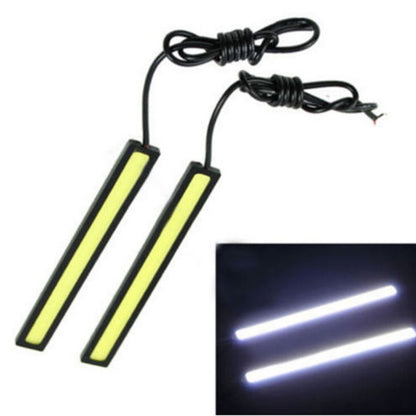 2 PCS 6W 400 LM 6000K DRL COB White Light Bar Car Light Source Waterproof Daytime Running Lights, DC 12V, White Light+6W 400LM/6000K