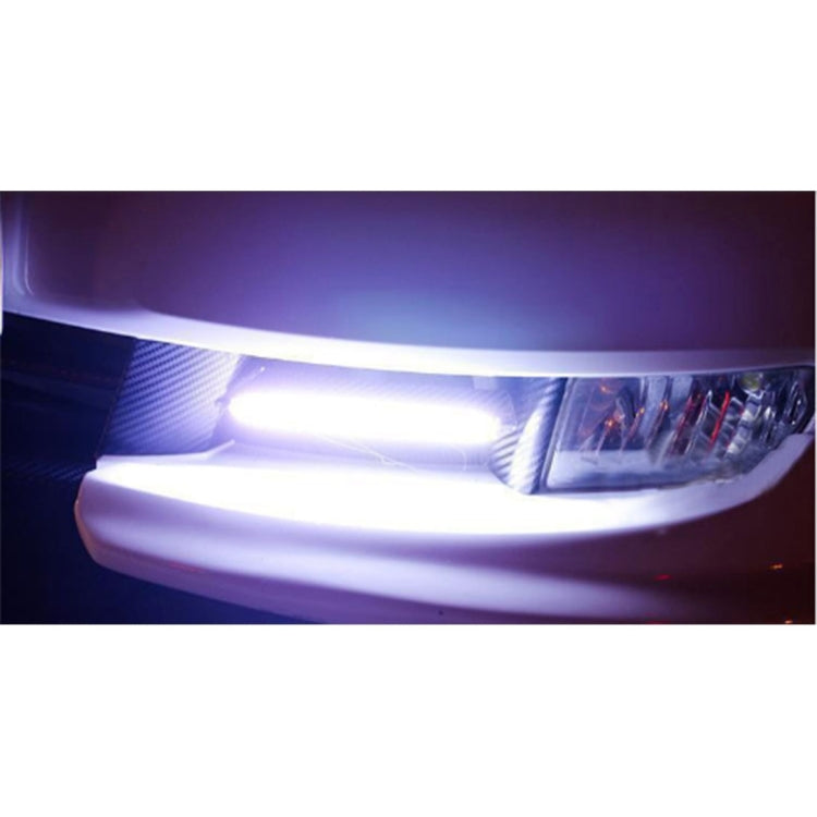2 PCS 6W 400 LM 6000K DRL COB White Light Bar Car Light Source Waterproof Daytime Running Lights, DC 12V, White Light+6W 400LM/6000K