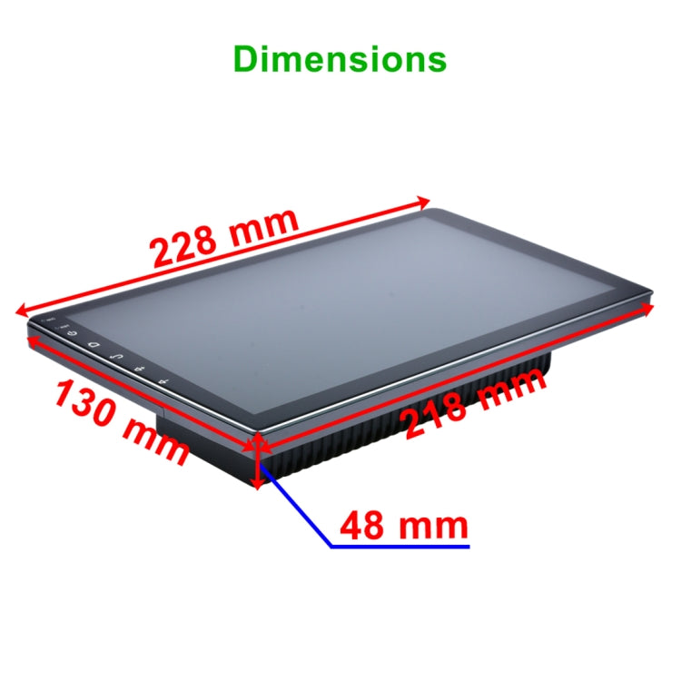 HD 9 inch Universal Car Android 8.1 Radio Receiver MP5 Player, Support FM & Bluetooth & TF Card & GPS