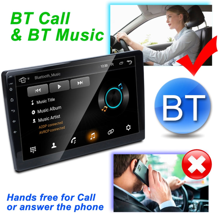 HD 10.1 inch Universal Car Android 8.1 Radio Receiver MP5 Player, Support FM & Bluetooth & TF Card & GPS