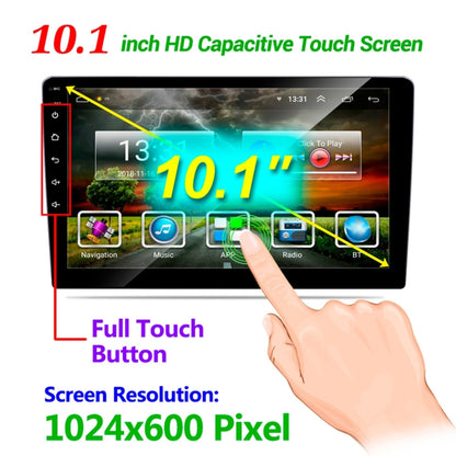 HD 10.1 inch Universal Car Android 8.1 Radio Receiver MP5 Player, Support FM & Bluetooth & TF Card & GPS
