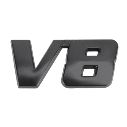 V8 Connect Shape Car Metal Body Decorative Sticker, Size : S, V8 Connect Shape, Size : S (Black), V8 Connect Shape, Size : S (Silver)