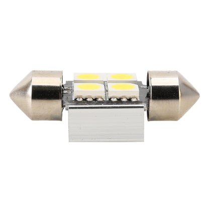 10 PCS 31mm DC12V / 2W / 7000K / 80LM 4LEDs SMD-5050 Car Reading Lamp, 31mm, 4LEDs SMD-5050