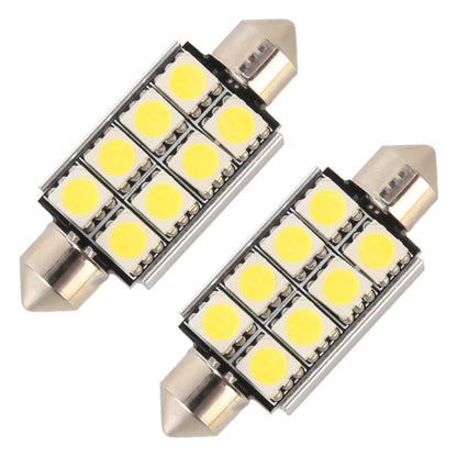 10 PCS 41mm DC12V / 2W / 7000K / 80LM 8LEDs SMD-5050 Car Reading Lamp, 41mm, 8LEDs SMD-5050