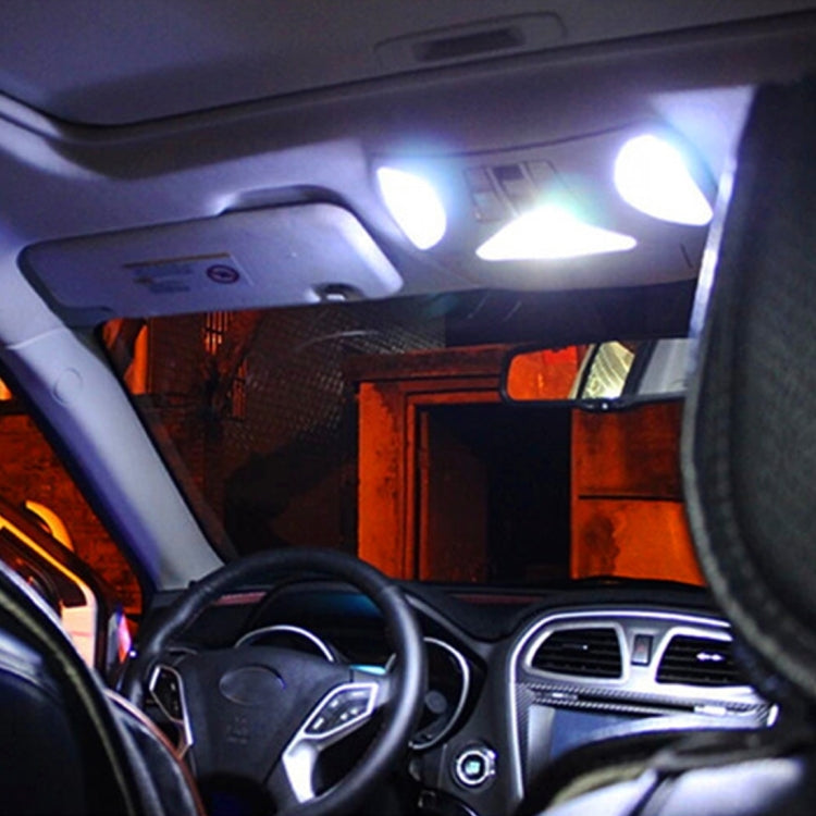 10 قطع 39 مم DC12V / 1.7 واط / 7000 كلفن / 70 لومن 3 مصابيح LED SMD-5050 مصباح قراءة للسيارة، 39 مم، 3 مصابيح LED SMD-5050