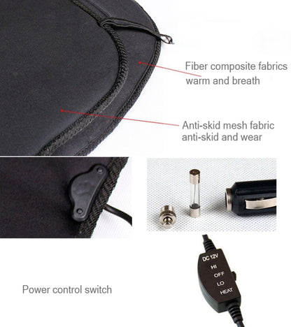 12V Winter Warmer Car Seat Electrical Heating Cushion Pad, Heating Cushion Pad