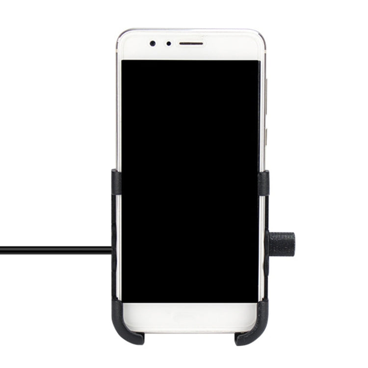 حامل هاتف محمول للدراجات النارية مصنوع من سبائك الألومنيوم مزود بشاحن USB، إصدار المقود، 3089