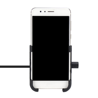 حامل هاتف محمول للدراجات النارية مصنوع من سبائك الألومنيوم مزود بشاحن USB، إصدار المقود، 3089