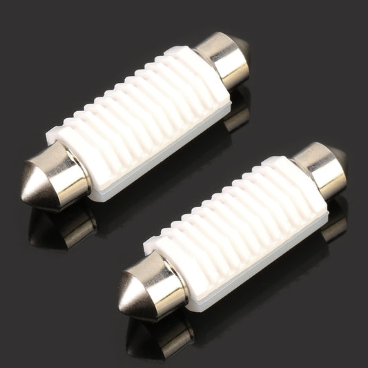 2 PCS 41mm DC12V 1.7W 6000K 135LM 2LEDs SMD-3030 Car Reading Lamp, with Decoder, 41mm, with Decoder