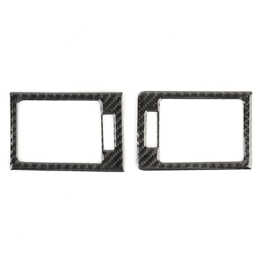 2 PCS Car Dashboard  Right and Left Air Outlet Frame Carbon Fiber Decorative Sticker for Mercedes-Benz W204 2007-2013, Dashboard Right and Left Air Outlet Frame