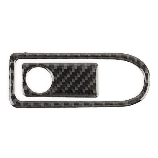 2 PCS Car Passenger Seat Storage Box Handle Carbon Fiber Decorative Sticker for Mercedes-Benz W204 2007-2013, Passenger Seat Storage Box Handle