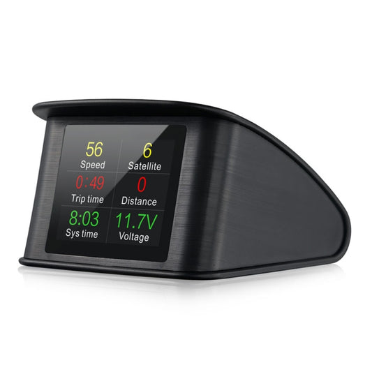 T600 HUD 2.2 inch Car GPS Smart Digital Meter with TFT LCD Multi-color, Speed & Driving Distance / Time & Voltage Display, Over Speed Alarm, Low Voltage Alarm, Kilometers & Miles Switching, T600