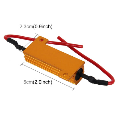 2 PCS Car Canbus Error Canceller Decoder Load Resistor LED 50W 8 Ohm No Blinking Decoder, 50W 8 Ohm