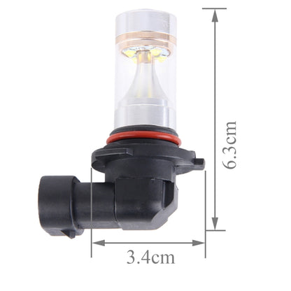 2 PCS 9006 350 LM 6000K 30W White Light CREE 6 LED Car Fog Light Bulb, DC 12V, 9006