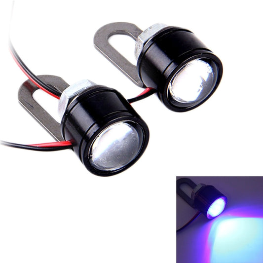2 PCS 12V 3W Eagle Eyes LED Light For Motorcycle ，Wire Length: 45cm, Wire Length: 45cm
