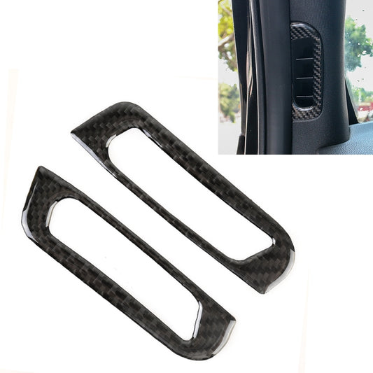 2 PCS Car A Column Air Outlet Carbon Fiber Decorative Sticker for Jeep Grand Cherokee, Air Outlet