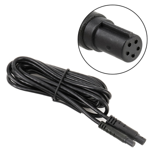 1m Universal Car 5P Reversing Camera Extension Cord Rearview Mirror Vehicle Traveling Data Recorder Video Conversion without Plug, 1m