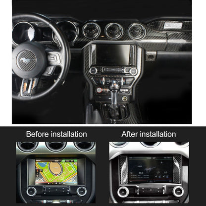 2 PCS Car Central Display Panel Decorative Sticker for Ford Mustang 2015-2020, Central Display Panel