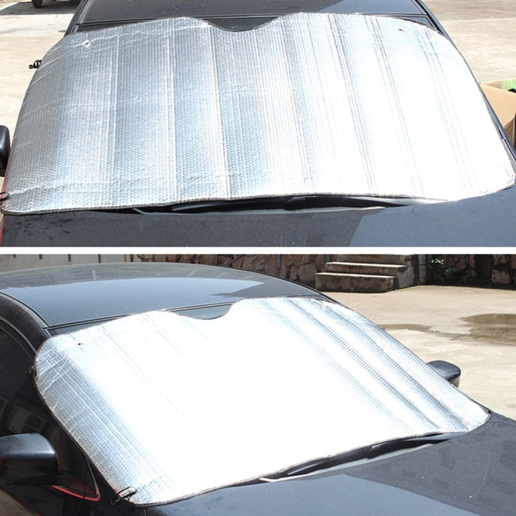 Silver Aluminum Foil Sun Shade Car Windshield Visor Cover Block Front Window Sunshade UV Protect, Size: 220 x 80cm, 220 x 80cm