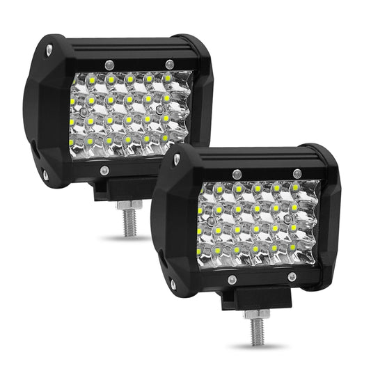 شريط إضاءة LED 4 بوصات 18 وات 1800 لومن 4 صفوف يعمل على تجديد مصباح مركبة الطرق الوعرة شريط إضاءة السقف، 4 بوصات 72 وات