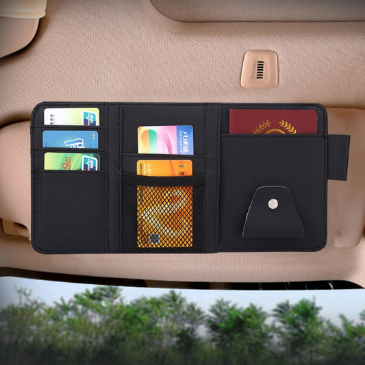 Universal Car Sun Visor Board Paper Tissue Box CD Storage Case Holder Card Bag Organizer, without Zipper  (Black), without Zipper (Yellow)