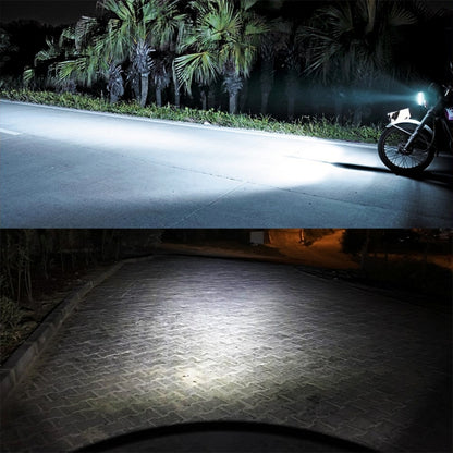 P15D/H6M 1000LM 72W 6000K White Light 2-LED 3570 Bulbs Motorcycle Headlights, DC 12-24V, P15D/H6M