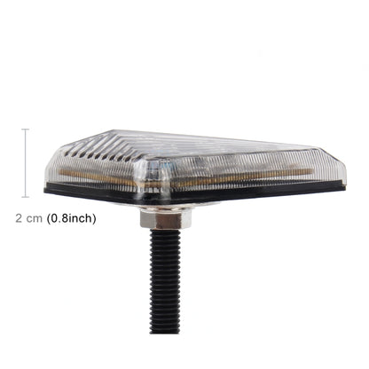 2 PCS Triangle Shape DC 12V Motorcycle 9-LED Yellow Light Turn Signal Indicator Blinker Light, Triangle Shape