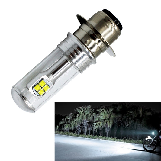 Motorcycle Headlights 750LM 6000K White H6M/P15D 40W 8-LED Bulbs, DC 12-24V, H6M/P15D