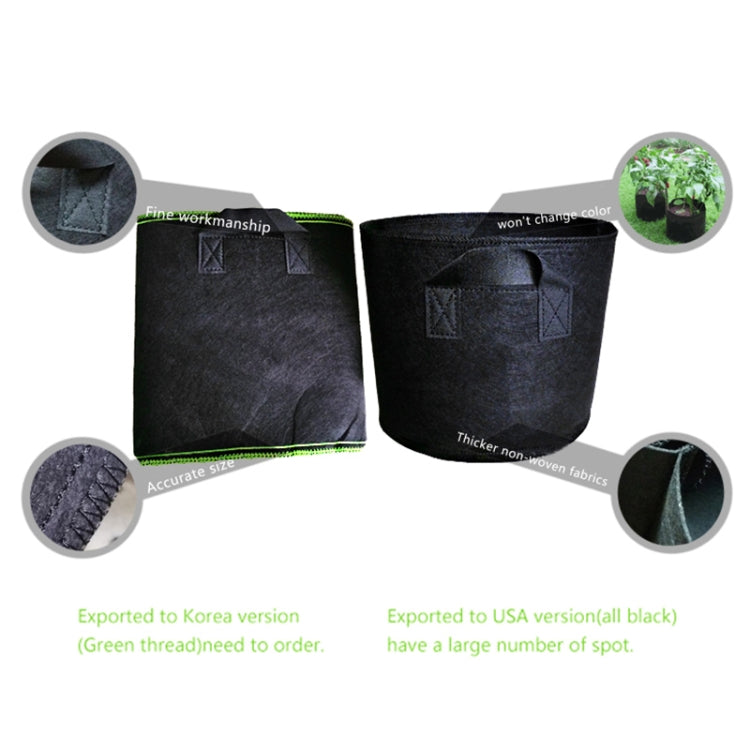 10 Gallon Planting Grow Bag Thickened Non-woven Aeration Fabric Pot Container with Handle, 10 Gallon