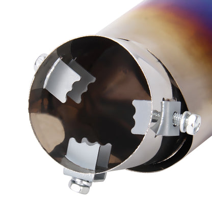 Universal Car Styling Stainless Steel Curved Exhaust Tail Muffler Tip Pipe, Curved