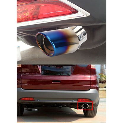 Universal Car Styling Stainless Steel Curved Exhaust Tail Muffler Tip Pipe, Curved
