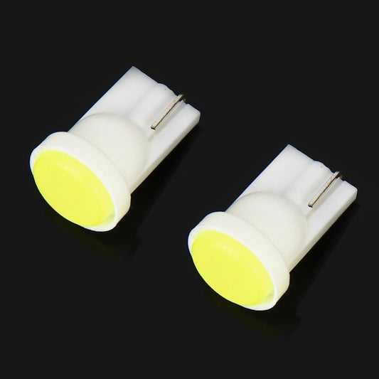 10 PCS T10/W5W/194/501/168 0.4W 20LM 6500K COB Bulbs Car Reading Lamp Clearance Light, DC 12V, Ice Blue Light, White Light