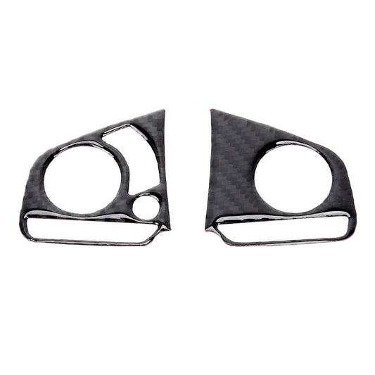 2 in 1 Carbon Fiber Steering Wheel Button Trim Interior DIY Sticker for Honda Civic 10th Gen 2016-2019(Deluxe), Wheel Button Trim