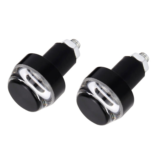 Pair Motorcycle Turn Signal Light Grip Bar Plug Strobe Side Marker End LED Handlebar Lamp, Turn Double Light, Blue Light, Pink Light, Green Light, Red Light