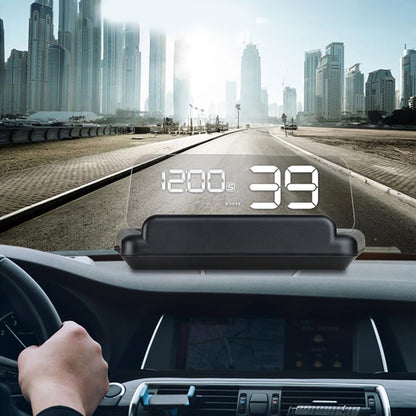 T900 Car GPS HUD Virtual HD Reflection Board Head-up Display, Speed & Driving Distance / Time Display, Over Speed & Voltage & Low Voltage Alarm, Fatigue Driving, T900  Green + White, T900 Blue + White, T900  White
