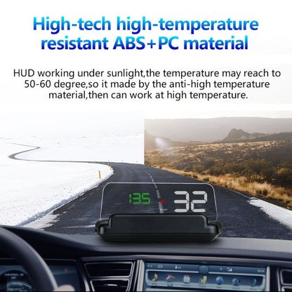 T900 Car GPS HUD Virtual HD Reflection Board Head-up Display, Speed & Driving Distance / Time Display, Over Speed & Voltage & Low Voltage Alarm, Fatigue Driving, T900  Green + White, T900 Blue + White, T900  White