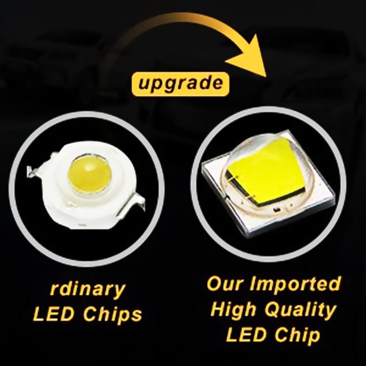 2 PCS 51W 3500LM 6500K White Light  17 LED Waterproof Car Boat Marine Work Lights Spotlight LED Bulbs, 30 Degrees Adjustable, DC 10-30V, 51W, Spot Light+51W