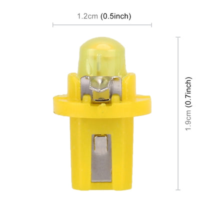 10 PCS 0.4W B8.5 Wedge Instrument Panel COB LED Light Dashboard Gauge Cluster Indicator Lamp Bulb, 0.4W B8.5