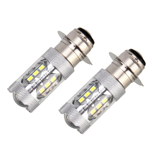 Motorcycle Headlights 250LM 6000K White H6M/PX15D 5W 16LEDs SMD-2835 Lamps, DC 12V (White Light), 5W 250LM