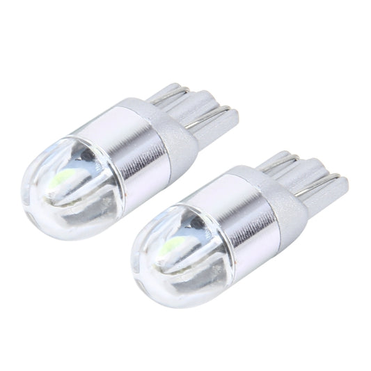 قطعتان من مصابيح T10 2 وات 2 SMD-3030 LED لإضاءة السيارة، تيار مستمر 12 فولت، 2 SMD-3030، 2 SMD-3030 LED