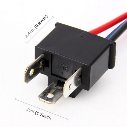 1 Pair H4 Bulb Holder Base Male Socket with Wire, H4