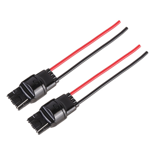 1 Pair T20 / 7440 Bulb Holder Base Male Socket with Wire, T20 / 7440