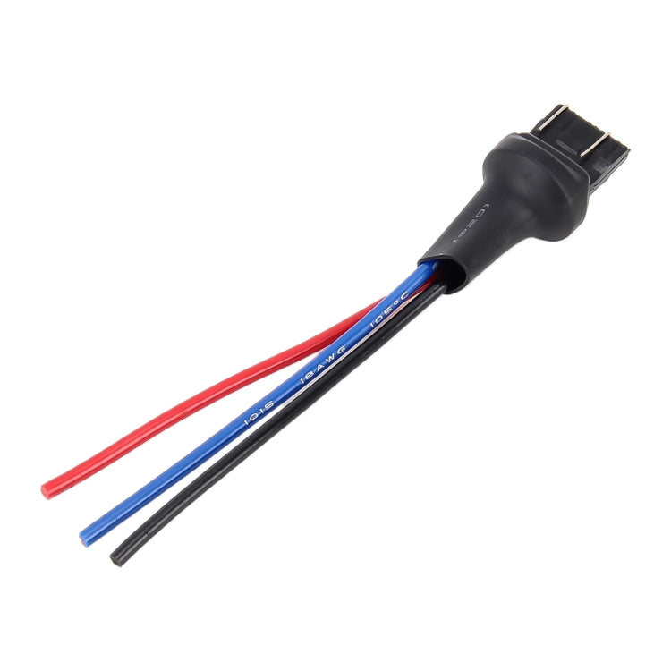 1 Pair T20 / 7443 Bulb Holder Base Male Socket with Wire, T20 / 7443