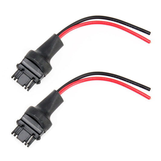 1 Pair T25 / 3156 Bulb Holder Base Male Socket with Wire, T25 / 3156